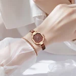 Chard Wake Jam Tangan Wanita Korea Anti Air Original Kuarsa Wanita Tali Kulit Jam Tangan Cewek Kotak Indah